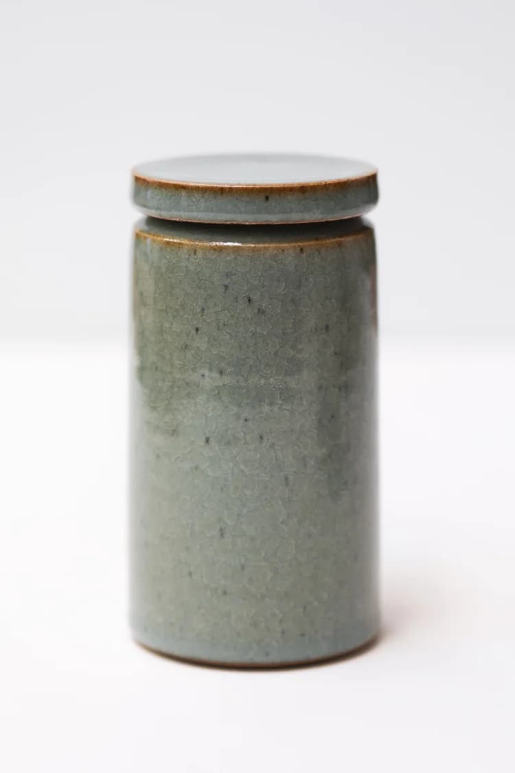 Large Bottle Vase — Iron Oxide by Florian Gadsby — handmade clay