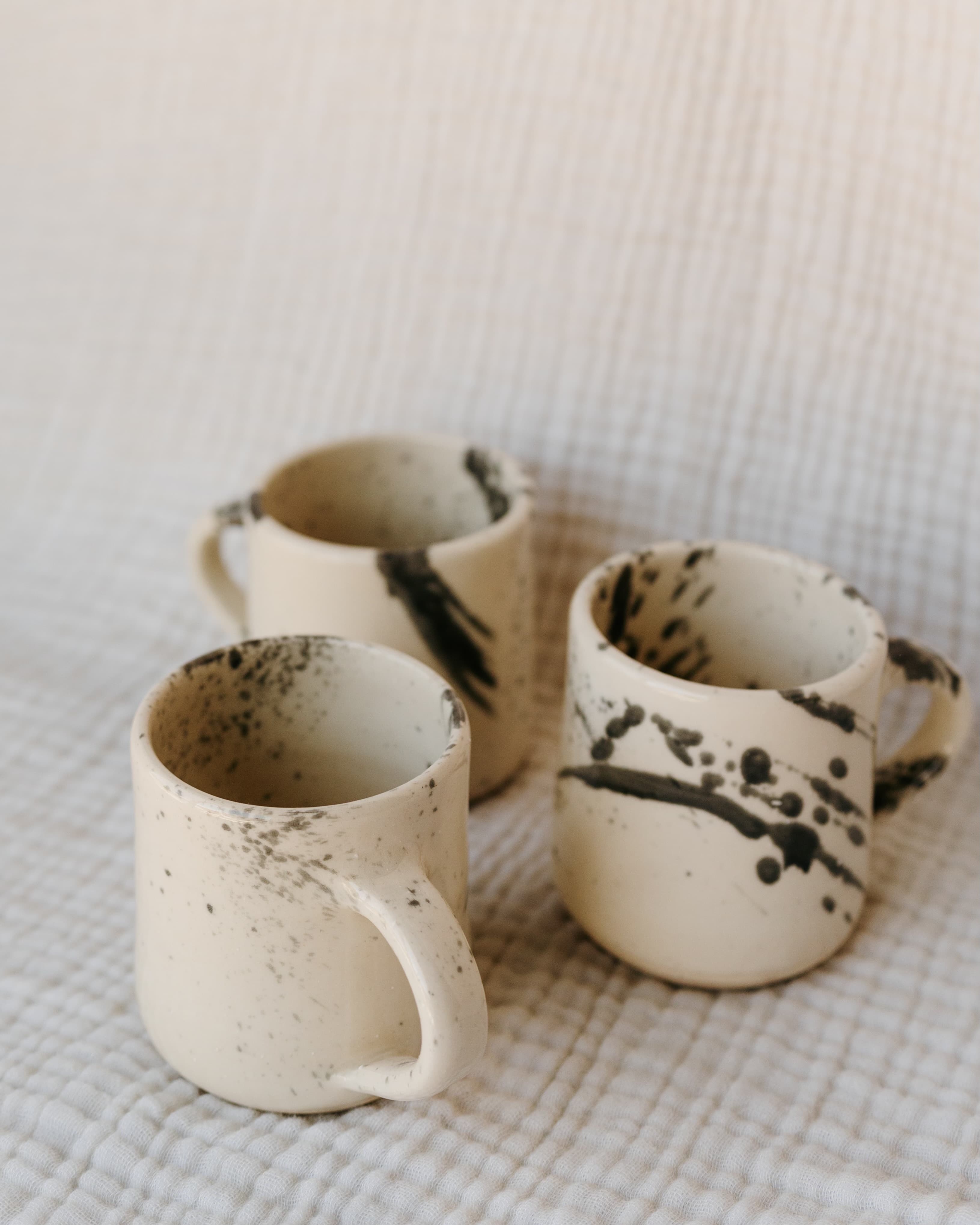Ink Brush Mug by Nathan Coons — handmade clay