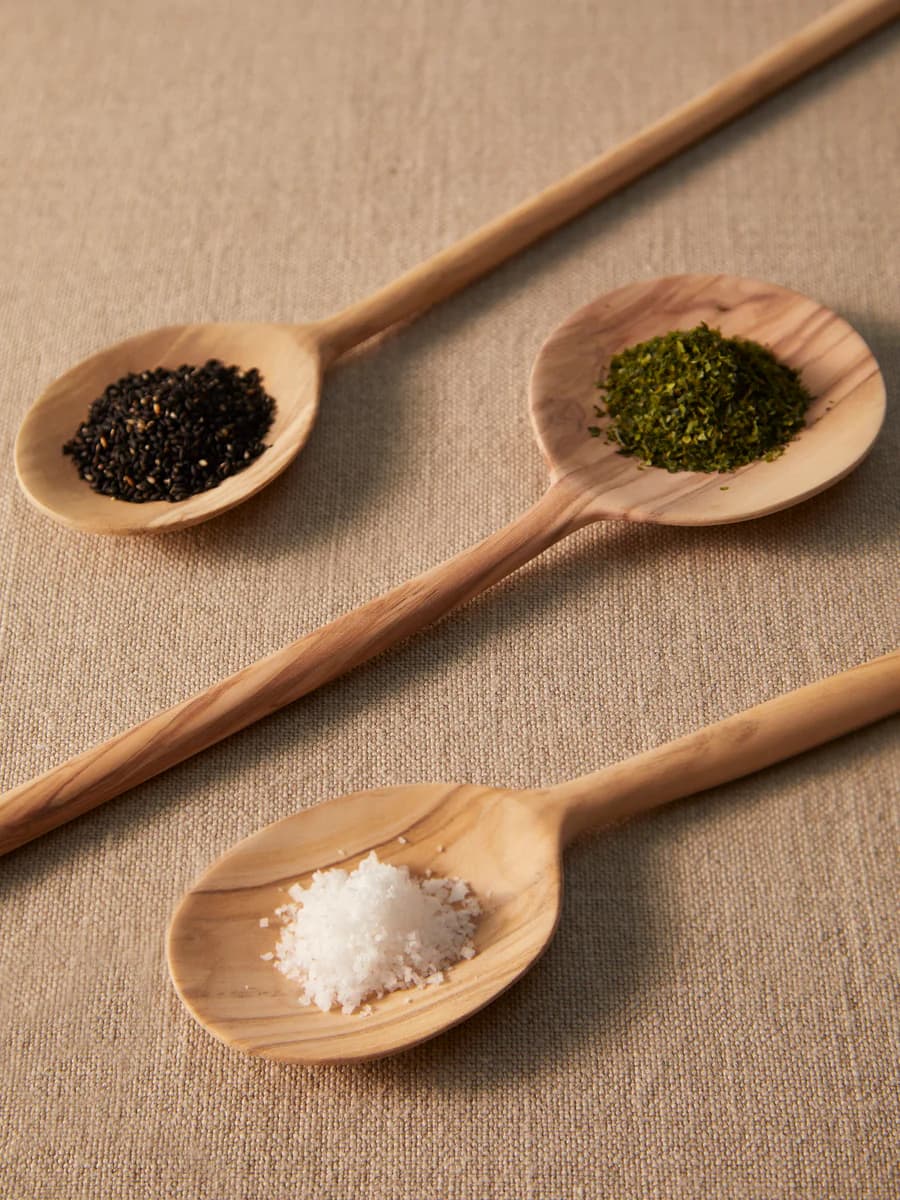Hand-Carved Spoon Set (3) by Elias Brandt — handmade wood